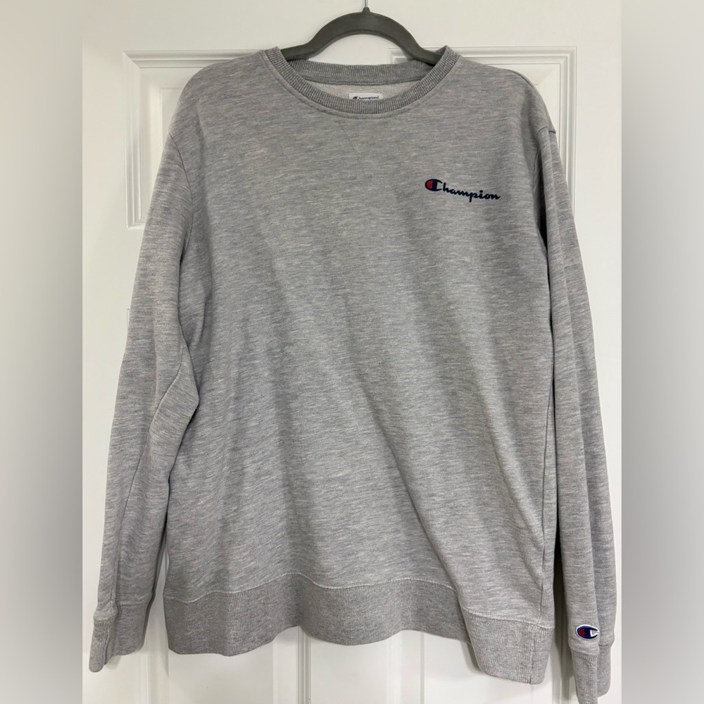 Champion Crewneck Sweater in Gray medium